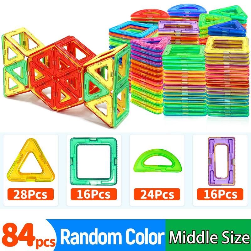 Random Color Tiles Building Blocks, Creative Constructor Set Toys, Educational Learning Toys, Building Toys for Boys Girls Birthday Gifts, Thanksgiving Christmas Gift Set