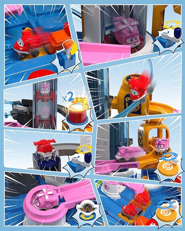 Super Wings Authorized Official Slot Car Race Track Sets Toys Playset, Children‘s Xmas  Birthday gift, Kids Toys for Car Adventure