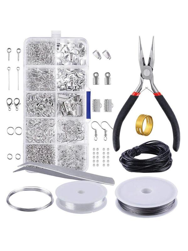 DIY Jewelry Making Kit, Including Ear Hook, Lobster Buckle, Bracelet, Necklace Making Tool Set, Fashion Accessories for Women & Girls