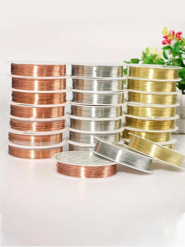 Multi-size Copper Wire for Jewelry Making Accessories, Jewelry Making Supplies for Bracelet Necklace Earrings, DIY Jewelry Making Accessories