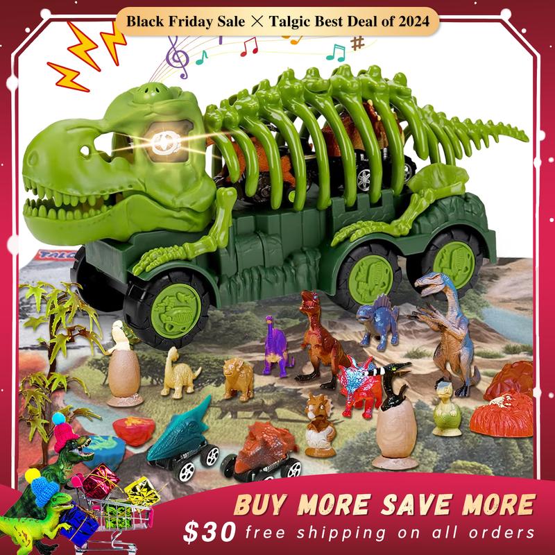 Dinosaur Truck Playset with Light and Sound