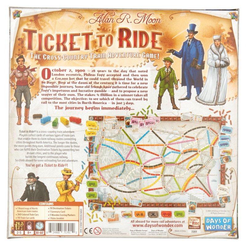 Ticket To Ride Strategy Board Game for Ages 8 and up, by Asmodee