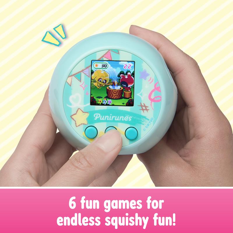 Punirunes, Interactive Digital Toy with 55 Squishy Characters Inside, Reacts to Touch, Full-Color Display, Kids Toys for Girls & Boys Ages 5+