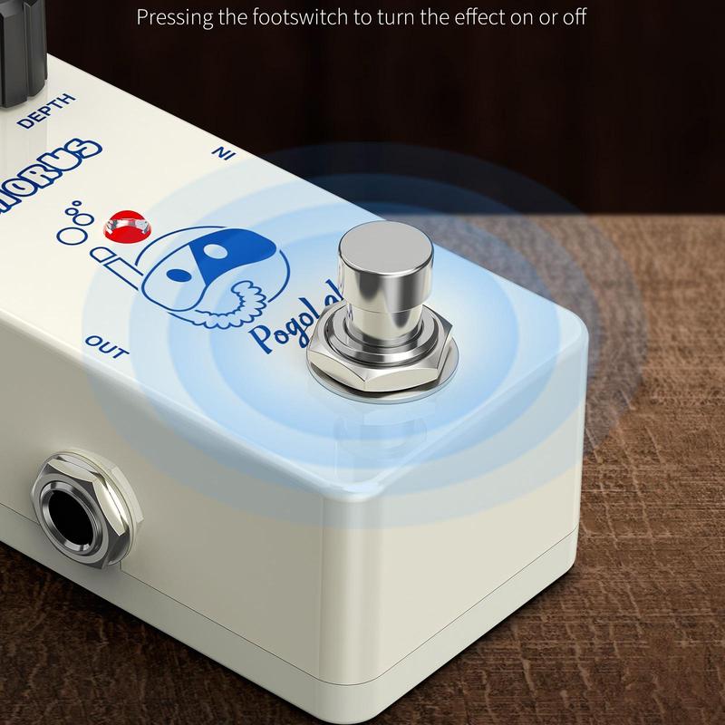 Chorus Guitar Effect Pedal, Analog Chorus Guitar Effect Pedal for Christmas Gift, True Bypass Aluminum Alloy Shell Guitar Pedal, Music Accessories, Guitar Accessories