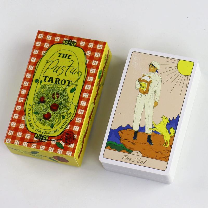 Unlock Your Future with The Pasta Tarot Deck Card Family Party Board Fortune Telling Game Beginners Card