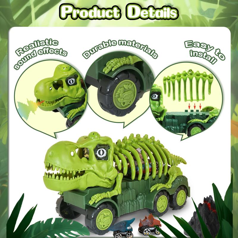 Dinosaur Truck Playset with Light and Sound