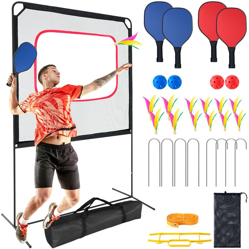 MOPHOTO Portable Pickleball with Net, A Racket Game That Combines Pickleball, Badminton, and Tennis, Backyard Games Sport Outdoor Indoor,Fun Games for Adults and Family