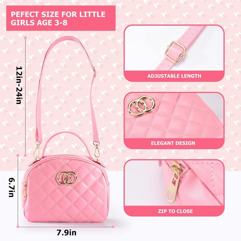 Chartism gift Pink Princess Toddler Purse & Pretend Makeup Kit - Toy Set for Girls 3-6 with Accessories