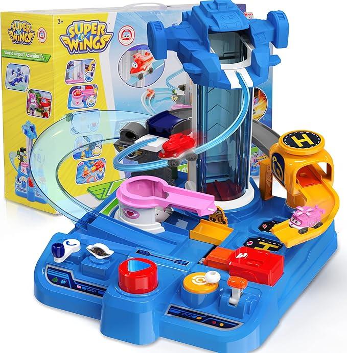 Super Wings Authorized Official Slot Car Race Track Sets Toys Playset, Children‘s Xmas  Birthday gift, Kids Toys for Car Adventure