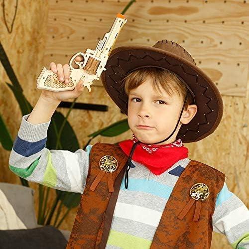 Rolife 3D Wooden Puzzle, DIY Revolver Blaster Model Toys Jigsaw Brain Teaser Gift for Kids, Teens and Adults by Green LF Birthday Gifts Christmas Gifts Halloween Gifts