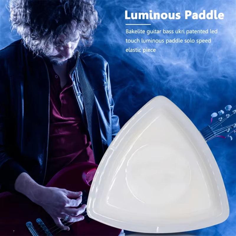 Fashion Cool Beat Picks Beatpicks Touch Luminous LED Glowing Guitar Pick Light up Plectrum for Ukulele Bass Electric Guitarists