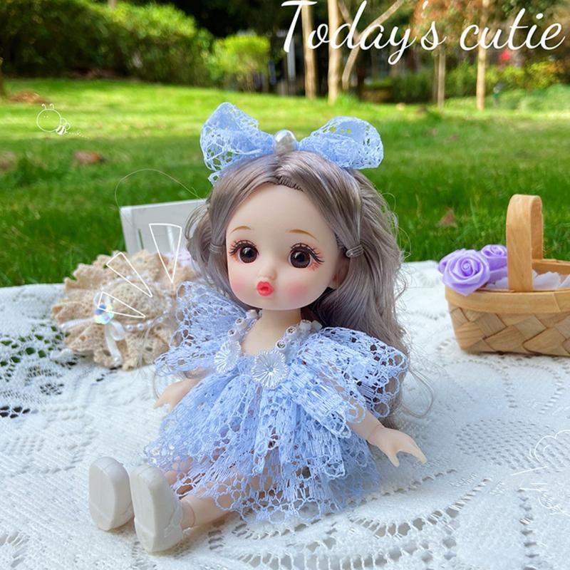 17cm Cute Fashion Girl Dolls Children Princess Play House Toys