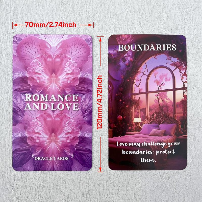 Romance and Love Oracle Cards: 50 Oracle Card Deck, A portal to the mysterious world of love, divination tool for oracle reading, psychic reading, fortune, tarot cards