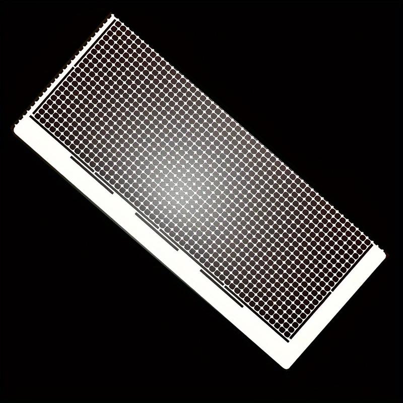 Stainless Steel Diamond Mesh Ruler, 1 Count Diamond Art Painting Ruler Tool with 1020 Blank Grids, 5D DIY Diamond Art Painting Accessory