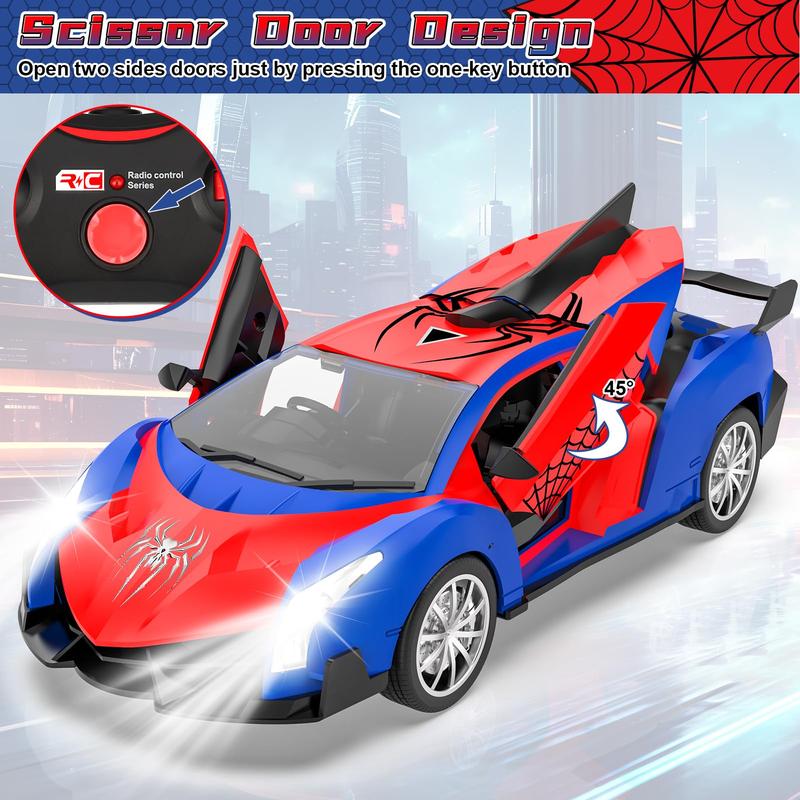 Remote Control Car for Kids, Fast RC Cars for Children with Lights, Electric Vehicle Toy Car Hobby Racing Car Toys for Boy Age 3-5, Gift for 3 4 5 6 7 8 9 Year Old Boys Girls