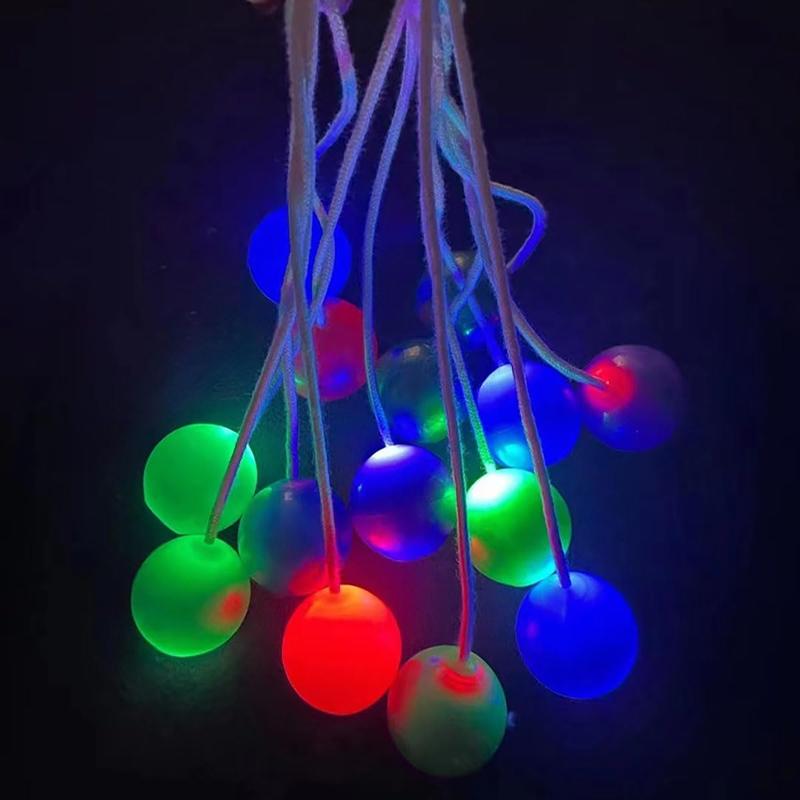 Toy Ball with Flashing Lights Fidget Noise Maker Novelty Clackers Toy for Nighttime Playtime and Training