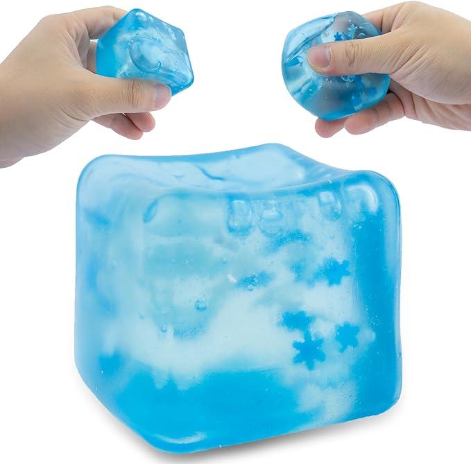 Nice Stress Cube 2rd Generation -Ice Cube Stress Ball-Stress Balls for Adults Stress Relief  - Best-Selling Sensory Toy with -  office toys Super Solid