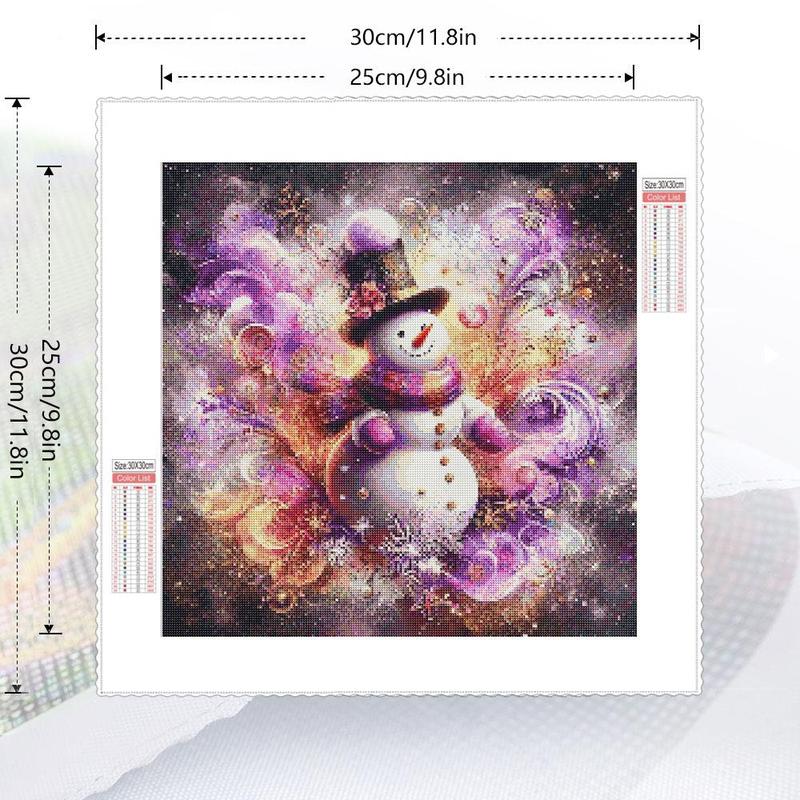 Snowman Pattern DIY Diamond Arts Colorful Painting Kit without Frame, DIY 5D Diamond Arts Colorful Painting Kit, Wall Art Decor for Home Living Room Bedroom