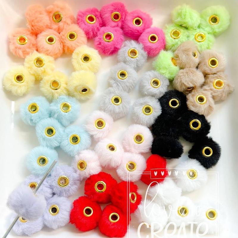 Furry beads for pen making 5pcs choose color