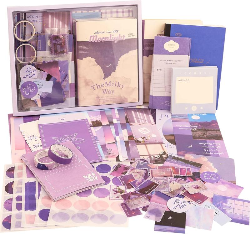 348 Pcs Scrapbooking Supplies Kit, Vintage Aesthetic Scrapbook Kit For DIY Journaling Supplies