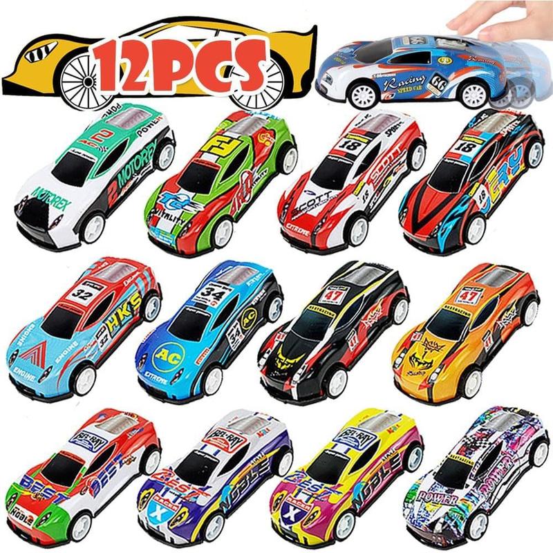 36pcs Pull Back Toy Cars, Mini Diecast Racing Cars Bulk, Party Favor Car Toys, Gift Bag Fillers Kids Toys, Toy Gifts for Boys Girls