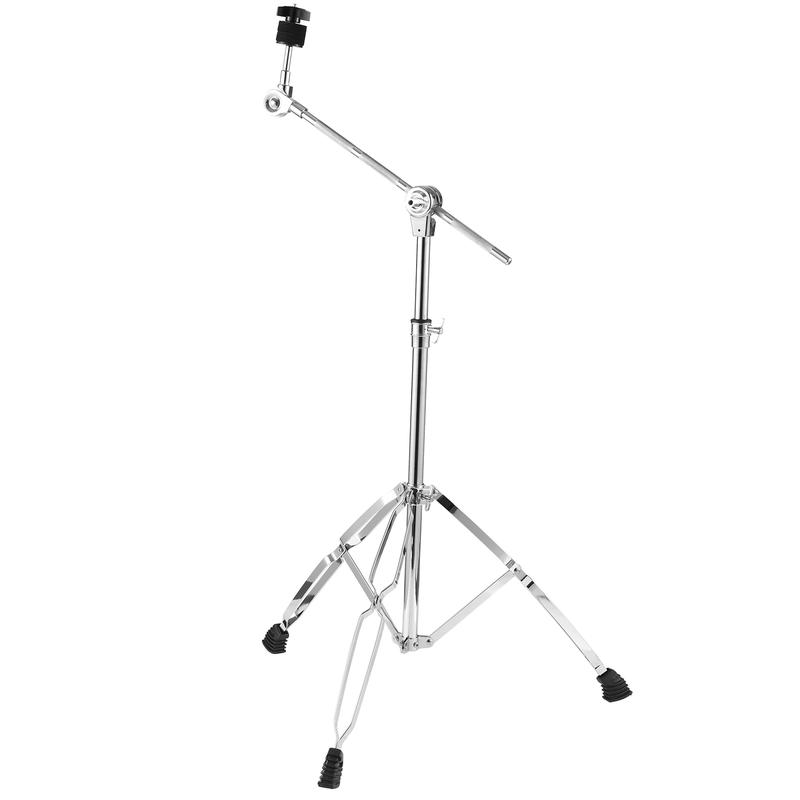 Cymbal Stand Straight & Boom Cymbal Stand Double Braced Legs Height & Angle Adjustable Drum-kit Cymbal Support Rack Heavy Duty Boom Straight Combo with Rubber Feet Suitable for 14-20 inch Cymbals