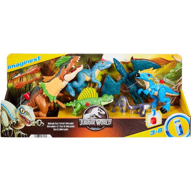 Fisher Price Imaginext Jurassic World: Dominion Dinosaur Figure Set 7pc