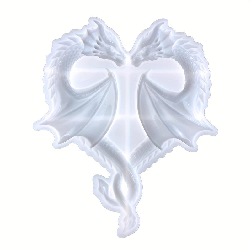 Creative Dragon Design Silicone Mold, 1 Count Heart Shaped DIY Casting Mold, Unique DIY Casting Mold for Desktop Wall Hanging Decoration