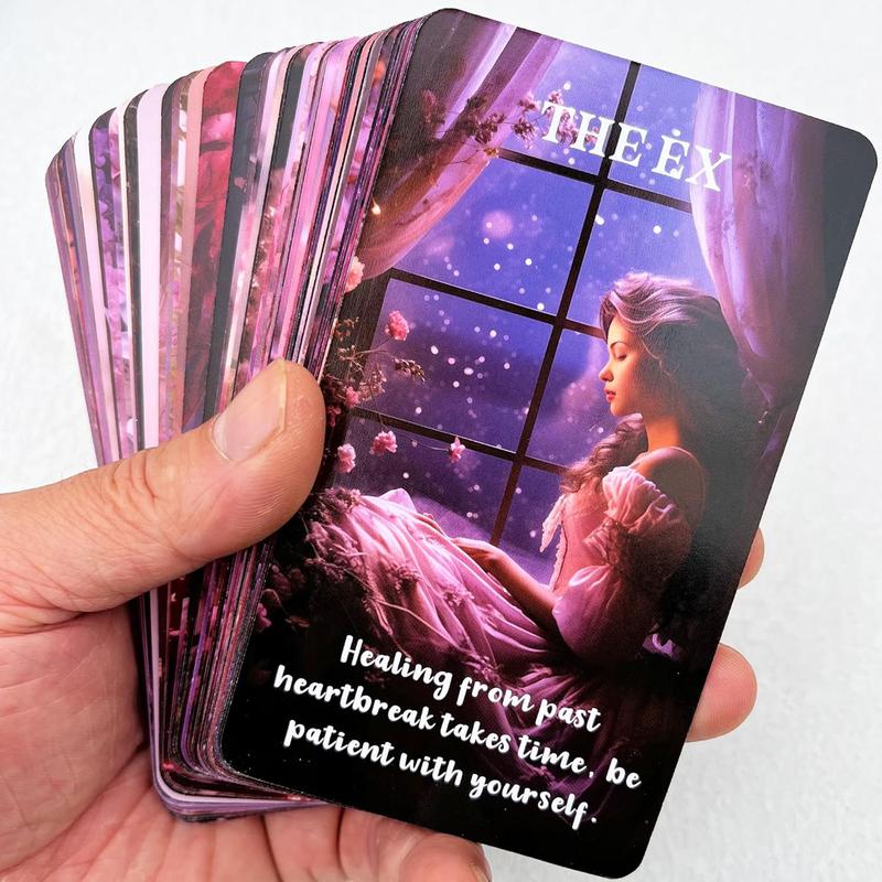 Romance and Love Oracle Cards: 50 Oracle Card Deck, A portal to the mysterious world of love, divination tool for oracle reading, psychic reading, fortune, tarot cards