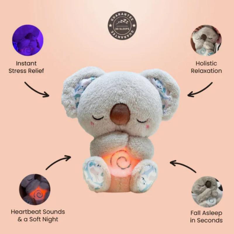 Breathe koala plush | My koala plush Goodnight, baby plush toy, breathe and glow sweet and soothing veil, gift for girls or boys