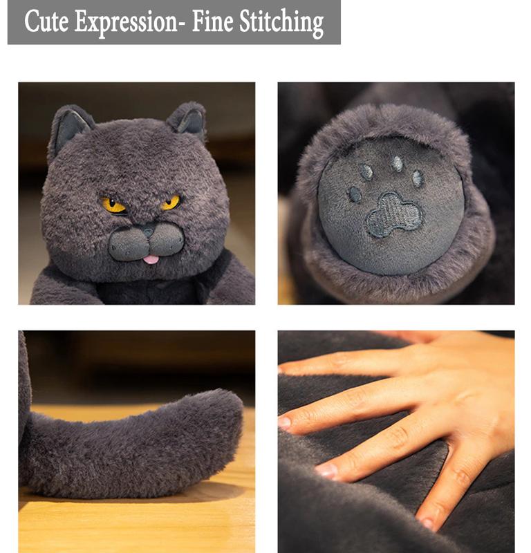 Black Cat Stuffed Animal Plush - 18