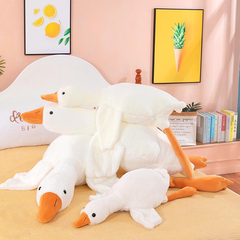 White Ducky Stuffed Plush Toy -  Creative Animal Stuffed Doll - Gift for Children and Friends - Sleeping Pillow - Plush Pillow Cute Duck Stuffed Toy Pillow