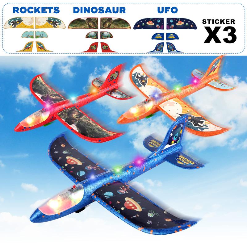 3 Pack Airplane Launcher Toy, 12.6