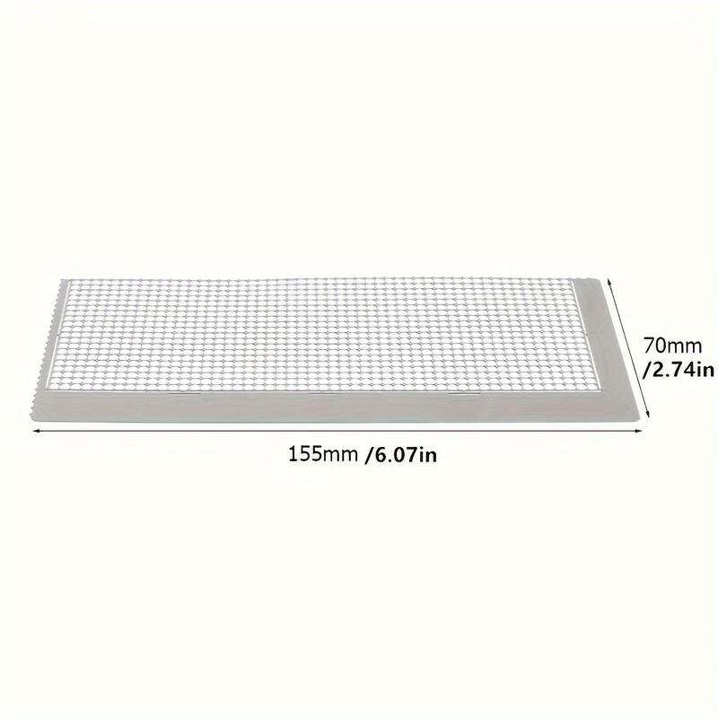 Stainless Steel Diamond Mesh Ruler, 1 Count Diamond Art Painting Ruler Tool with 1020 Blank Grids, 5D DIY Diamond Art Painting Accessory