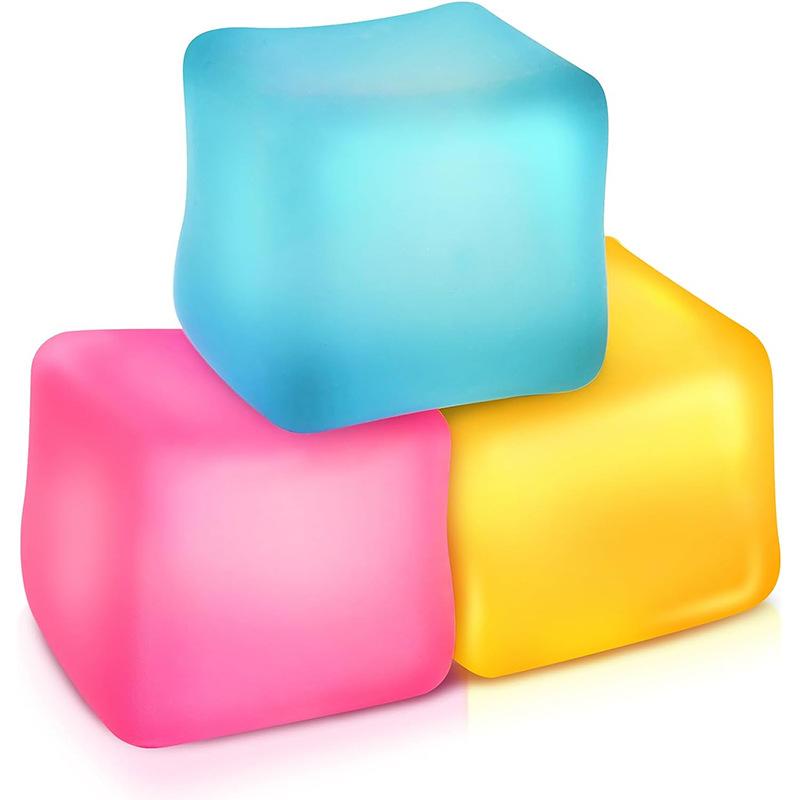 Nice Stress Cube 2rd Generation -Ice Cube Stress Ball-Stress Balls for Adults Stress Relief  - Best-Selling Sensory Toy with -  office toys Super Solid