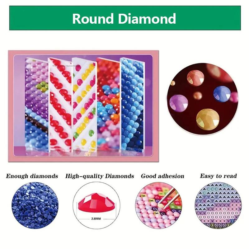 Superhero Pattern DIY Diamond Arts Colorful Painting Kit without Frame, DIY 5D Diamond Arts Colorful Painting for Bedroom Home Wall Decor