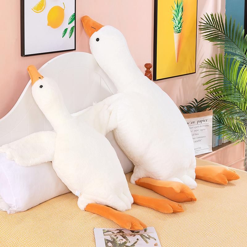 White Ducky Stuffed Plush Toy -  Creative Animal Stuffed Doll - Gift for Children and Friends - Sleeping Pillow - Plush Pillow Cute Duck Stuffed Toy Pillow