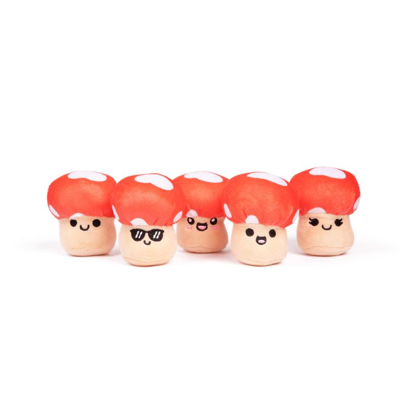 Emotional Support Plush Mushrooms with Unique Expressions