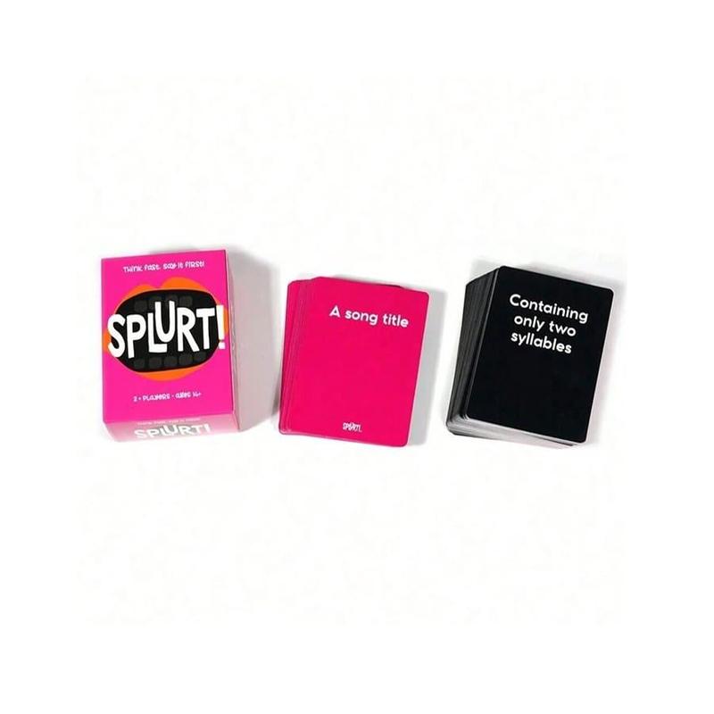 Splurt! Quick Name Party Game Card, 1 Box Funny Card Game, Ideal Holiday Gift, Perfect for Board Games, Role-playing & Parties