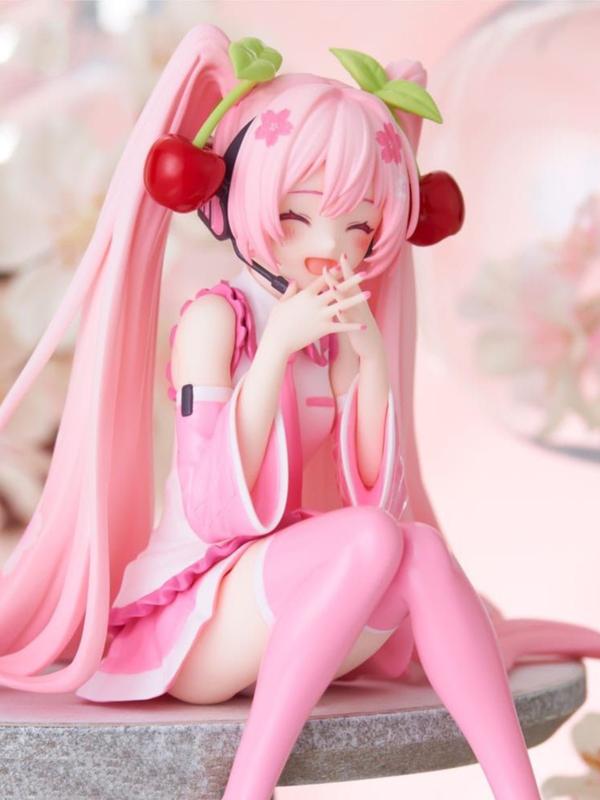 13cm Sakura Hatsune Miku figure, Miku figure,birthday gift desk figurine