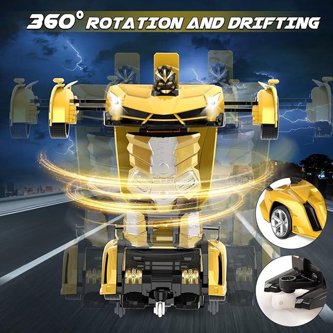 Remote Control Car Toys Transform RC Cars Kids One Button Transformation 2.4Ghz&1:18 Scale