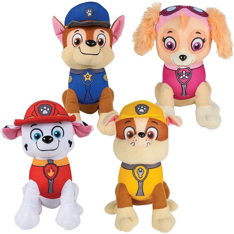 4 piece Paw Patrol Plush Pup Pal 4 Pcs Character Plush Set Marshall Chase Rubble Skye 15cm