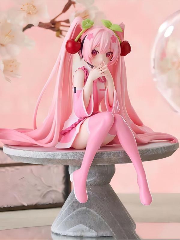 13cm Sakura Hatsune Miku figure, Miku figure,birthday gift desk figurine