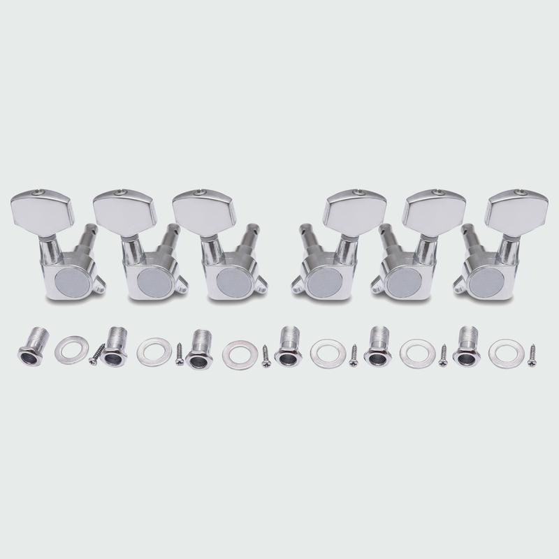 Guitar String Tuning Pegs Tuners Machine Heads Tuning Keys 3L 3R Chrome guitar tuner