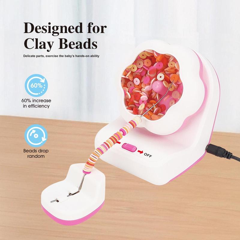 Electric Beading Machine, 1 Box USB Plug & Play Automatic Beading Machine, DIY Handmade Beading Tool, Jewelry Making Tool for Women & Teenager, Bracelet Making Kit, Christmas Gift