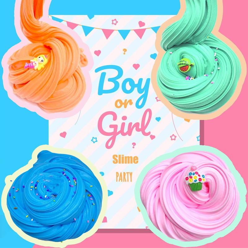 15 Pack  slime pack cupcakes super soft and non-sticky, stress relief toys for girls and boys, party favors and birthday gifts, Easter basket fillers