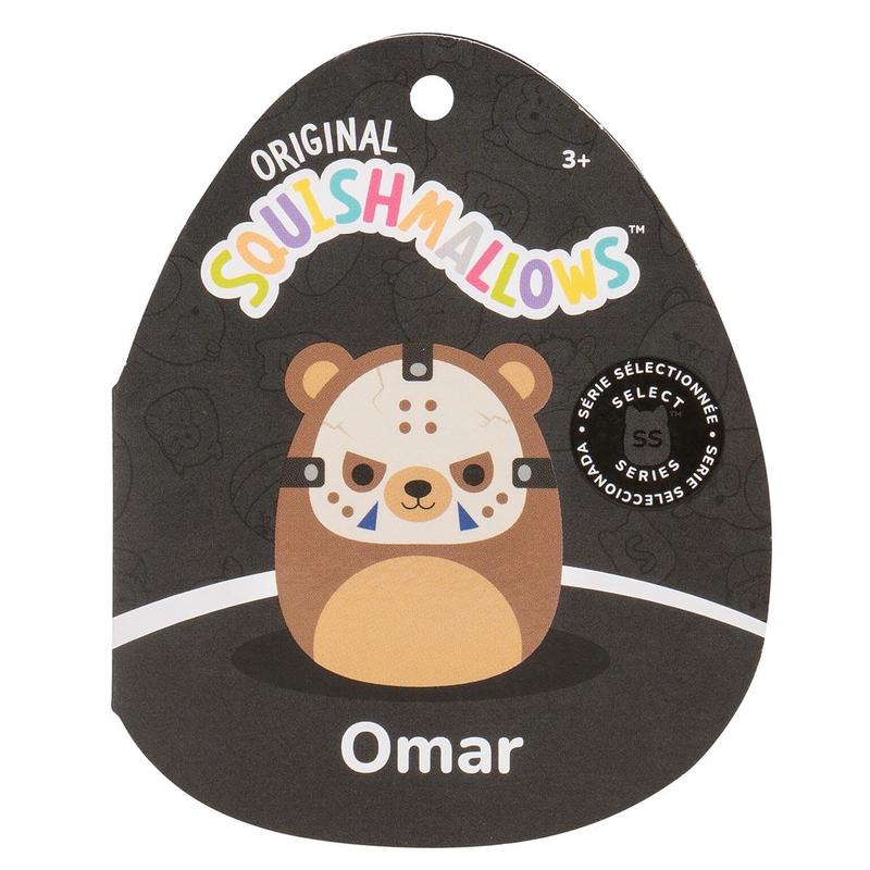 Squishmallows Holiday Special: Omar in Hockey Mask, 8-Inch Select Series, Premium Collectible