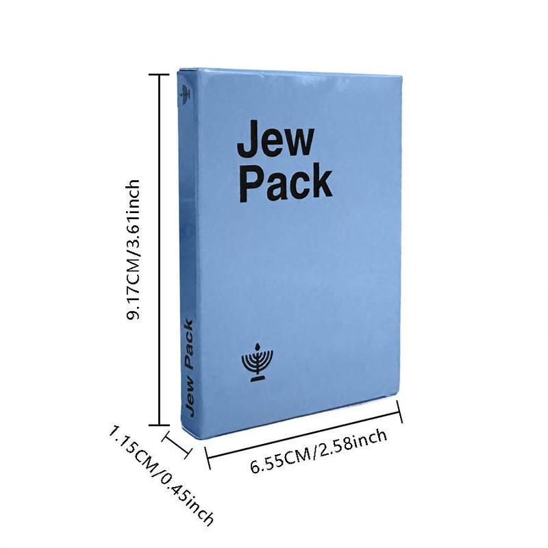 Jew Pack Card Game, 1 Count Cards Against Humanity, Festive & Party Supplies for Adults