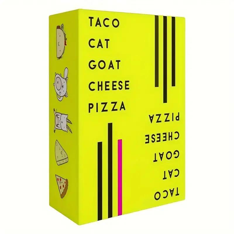 Taco Cat Cheese Pizza Card Game, 1 Count Funny Party Drinking Game Card, Desktop Game Card for Adults, Party Game Supplies