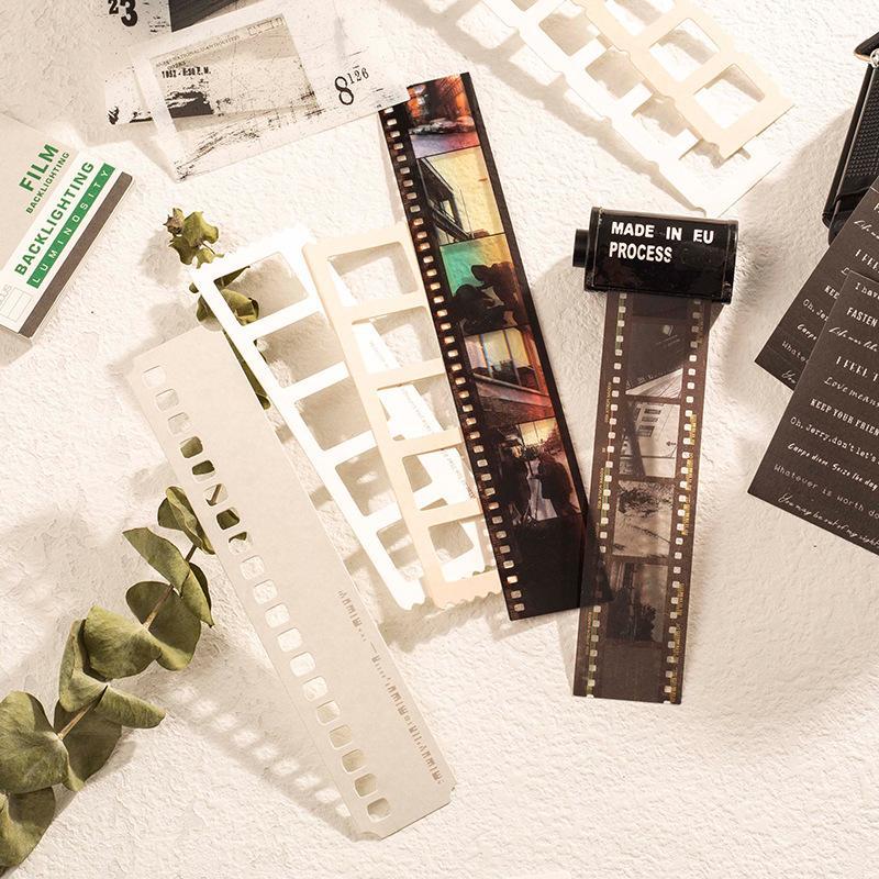 Movie Theme Pocket Decorative Sticker, 94pcs set Retro Material Paper, DIY Decorative Sticker for Scrapbooking & Journal Making